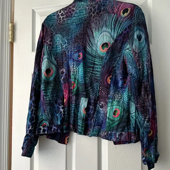 Alberto Makali Animal Print Blazer Size 8 - Picture 3 of 3